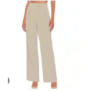 NEW House Of Harlow 1960 Tan Wide Leg Trousers‎ Pants Women’ s Sz 12 NWT